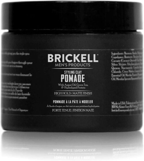 Brickell Men’s Styling Clay Pomade For Men