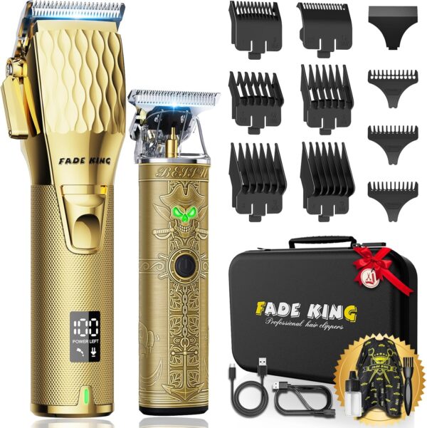 81UerQpEyhL._AC_SL1500_ Professional Hair Clippers for Men - Cordless Hair Clippers