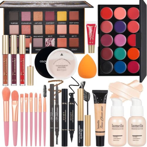 travel kit foe women Travel Makeup Kit, Makeup Gift Set for Women & Girls