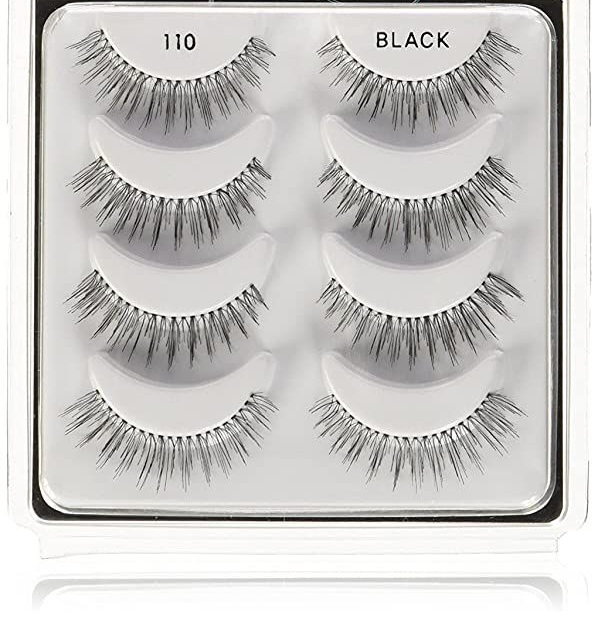 Ardell False Eyelashes, Natural 110, 5 pair + bonus pair Multipack for Eye-Lifting Effect EUP Standard Lash 6 Pack