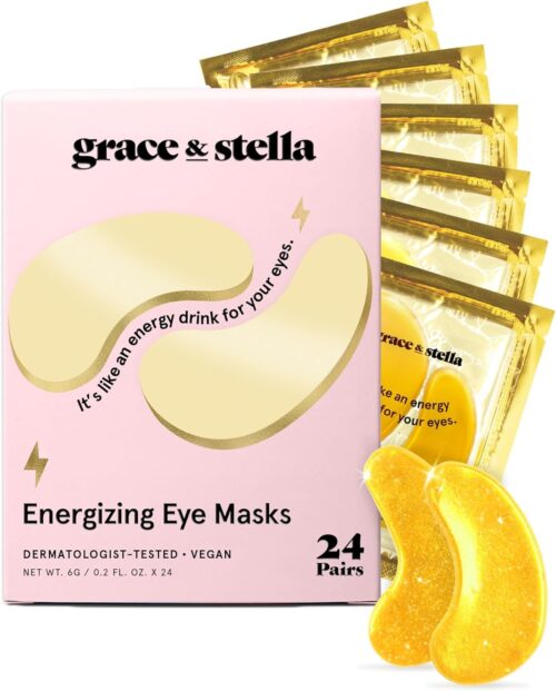 grace and stella Eye Patches with Caffeine - Under Eye Patches for Puffy Eyes