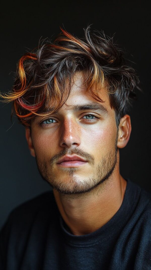 Men Highlight 2 Men’s Hair Lightening at Gracious Salon and Academy